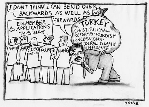 'Do you think I can bend over backwards as well as forwards?' What more must Turkey do to join the European Union?