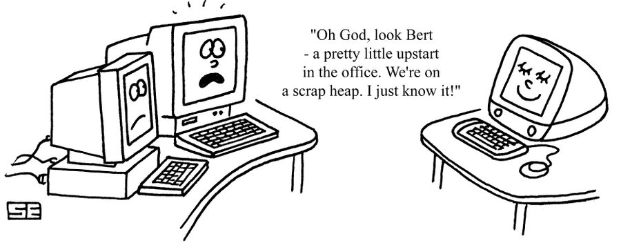 Computers Anxious about being Replaced by I-Macs