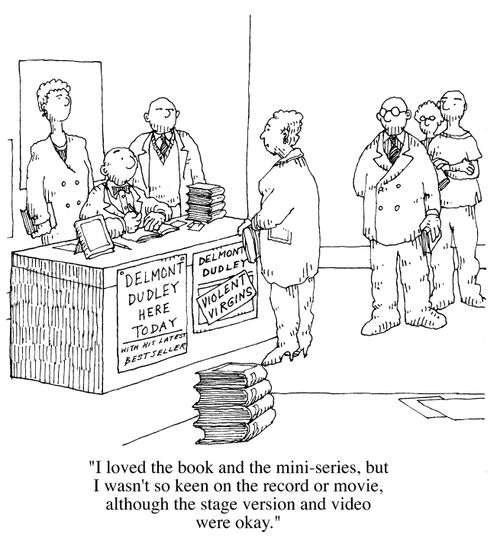 "I loved the book and the mini series, but I wasn't so keen on the the record or the movie etc