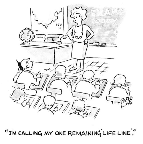'I'm calling my one remaining 'life line'.'