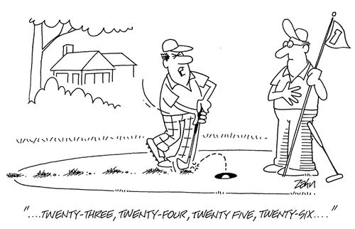 'Twenty three, twenty four, twenty five,twenty six...'