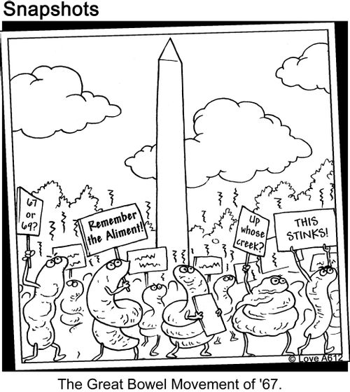 The Great Bowel Movement of '67.