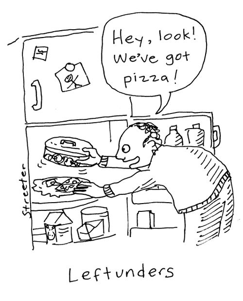 Leftunders - "Hey look, we've got pizza!"