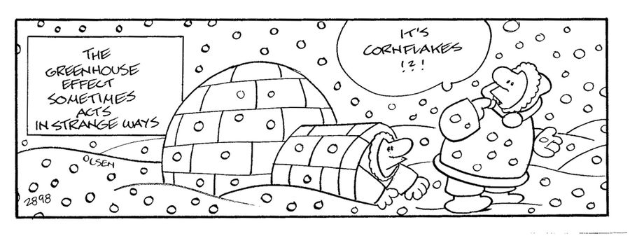 The greenhouse effect sometimes acts in strange ways