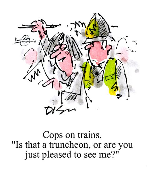 Cops on trains: 'Is that a truncheon, or are you just pleased to see me?'