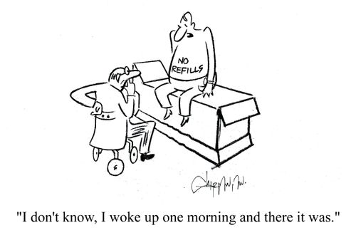 'I don't know, I woke up one morning and there it was.'