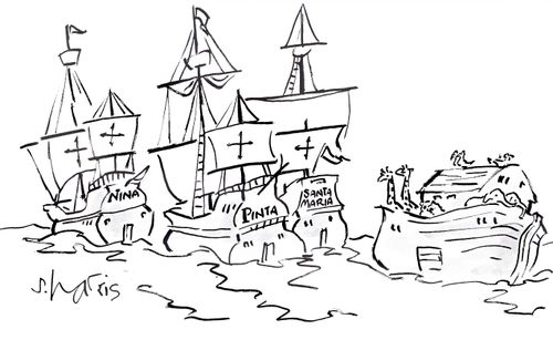 Nina - Pinta- Santa Maria - Noah's ark.