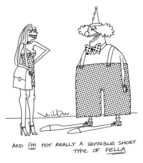 'And I'm not really a sensible shoes type of fella.'