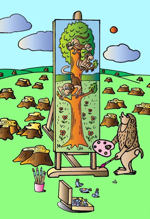 Monkey-artist