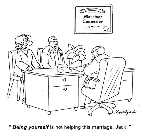 'Being yourself is not helping this marriage, Jack.'