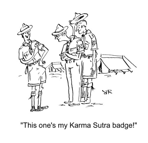 'This one's my Karma Sutra badge!'