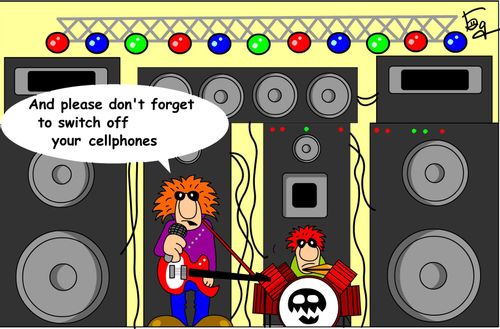 Don't forget to switch off your cellphones.