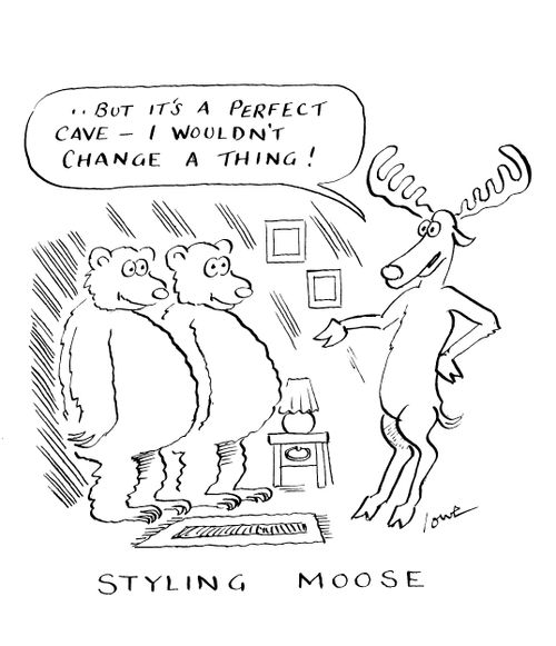 'Styling Moose.'