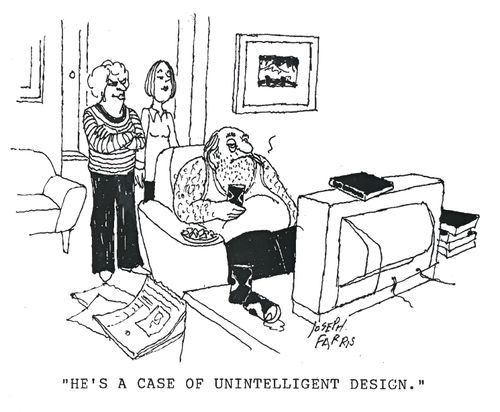 'He's a case of unintelligent design.'