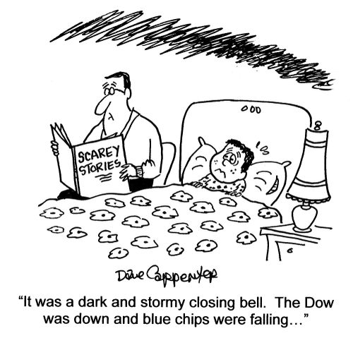 'It was a dark and stormy closing bell...'