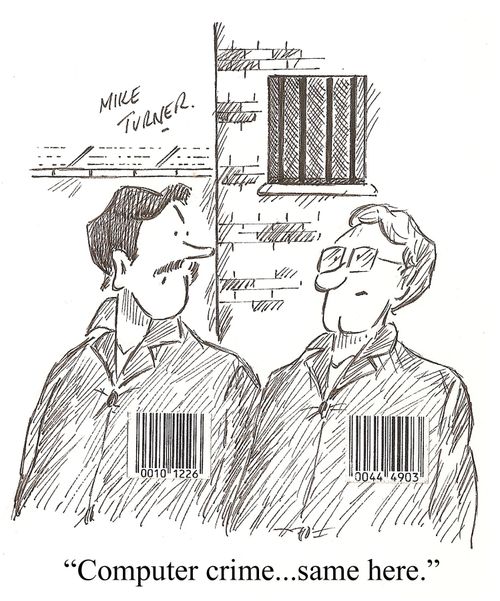 'Computer crime...same here.'