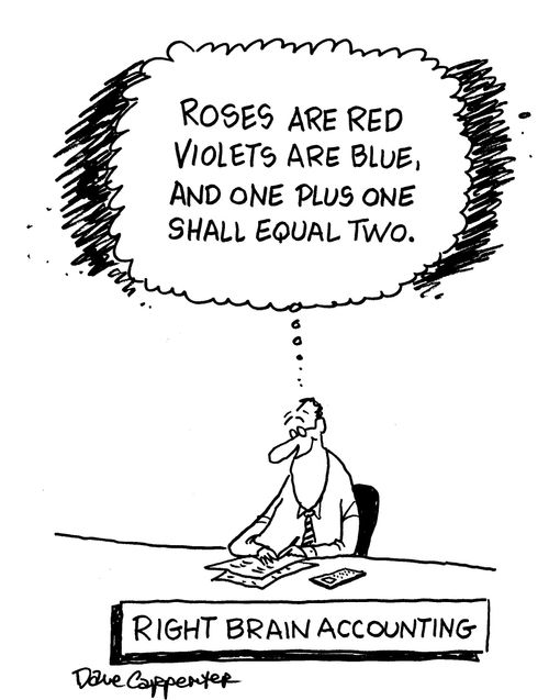 Right brain accounting.