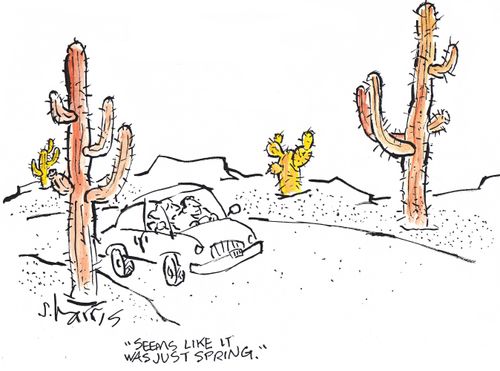 'Seems like it was just spring.'