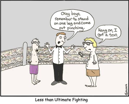 Less than Ultimate Fighting.