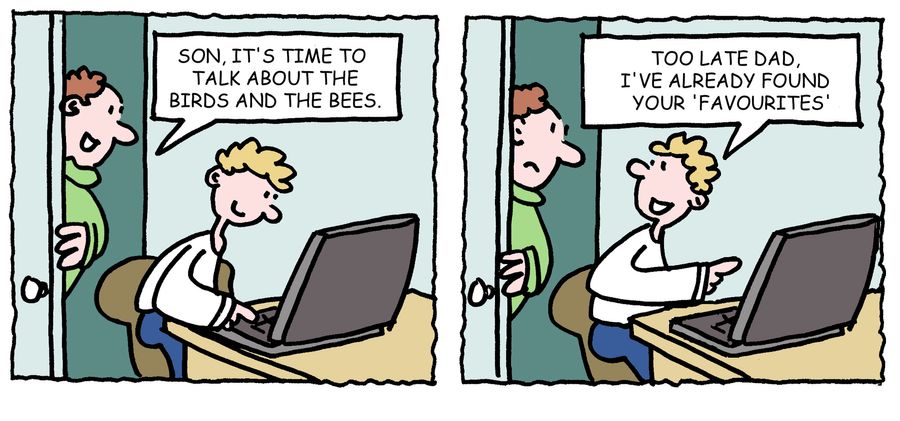 'Son, it's time to talk about the birds and the bees.'