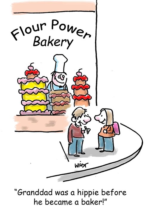 'Granddad was a hippie before he became a baker!'