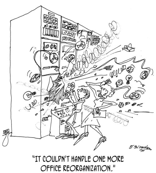'It couldn't handle one more office reorganization.'