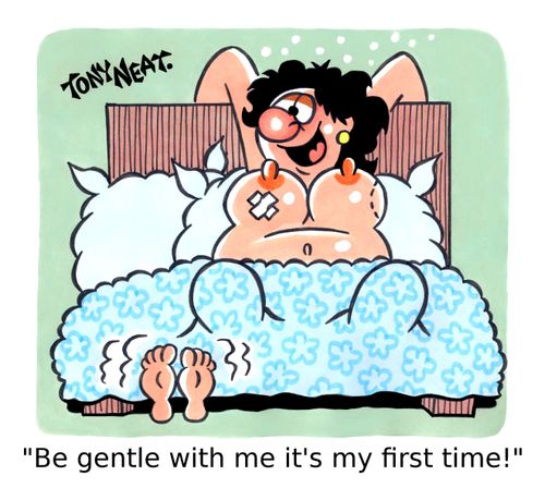 'Be gentle with me it's my first time!'