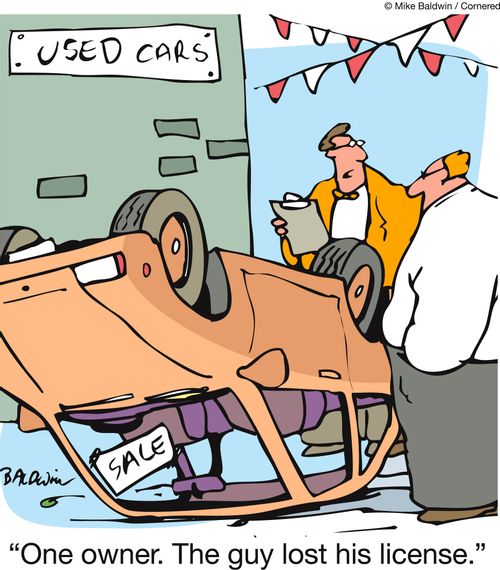 'One owner. The guy lost his license.'