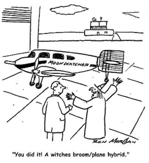'You did it! A witches broom/plane hybrid.'