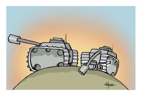 Family of tanks.