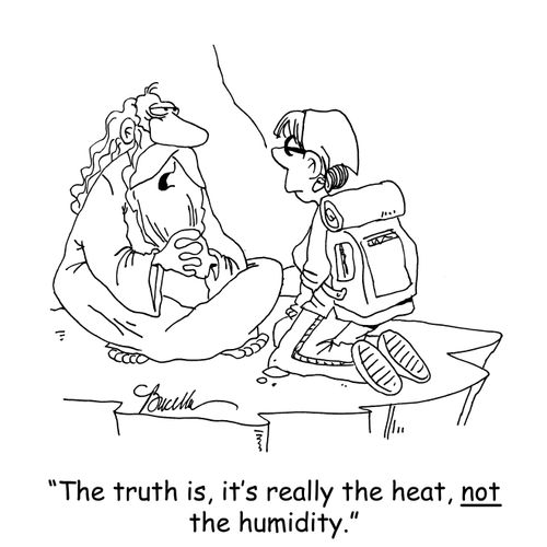 'The truth is, it's really the heat, not the humidity.'