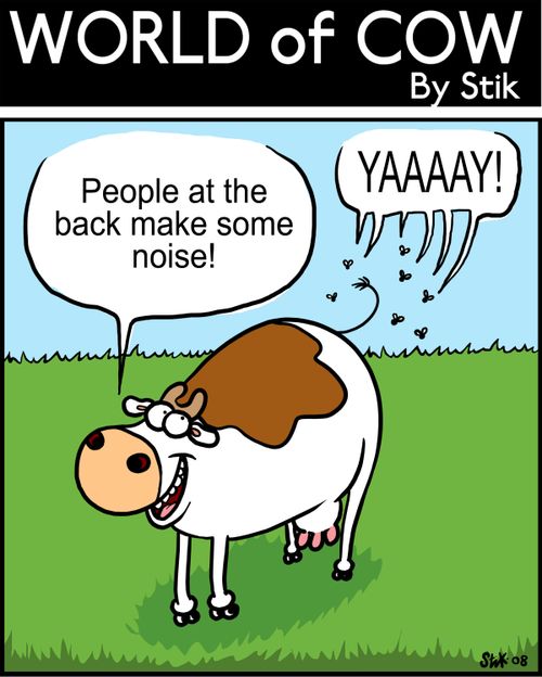 People at the back make some noise!