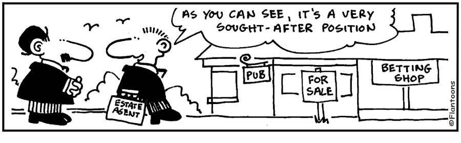 Between pub and bookie: 'Very sought-after position.'