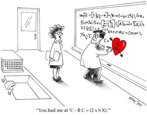 'You had me at 'C - R C = (2 x S X).'