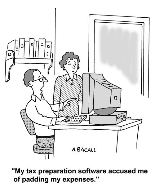 My tax preparation software accused me of padding my expenses.