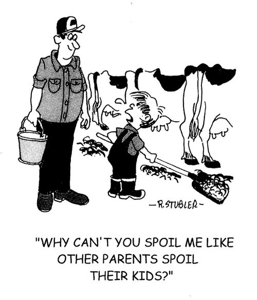 'Why can't you spoil me like other parents spoil their kids?'