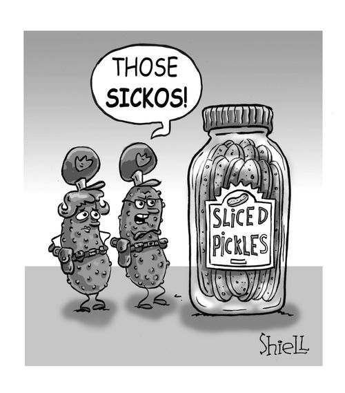 'SLICED PICKLES'