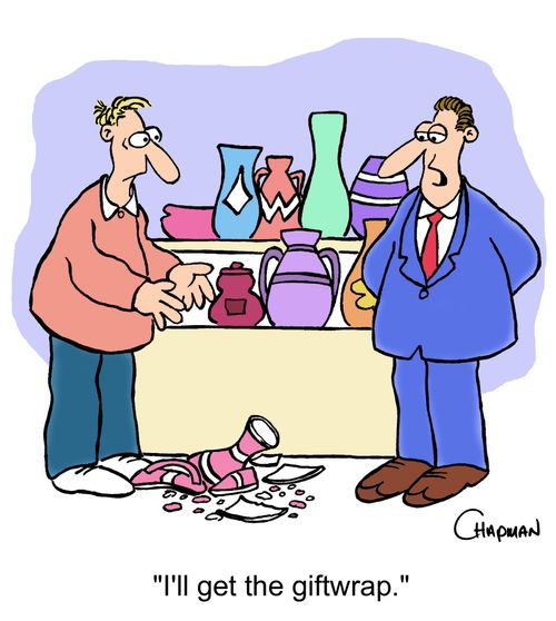 'I'll get the gift wrap.'