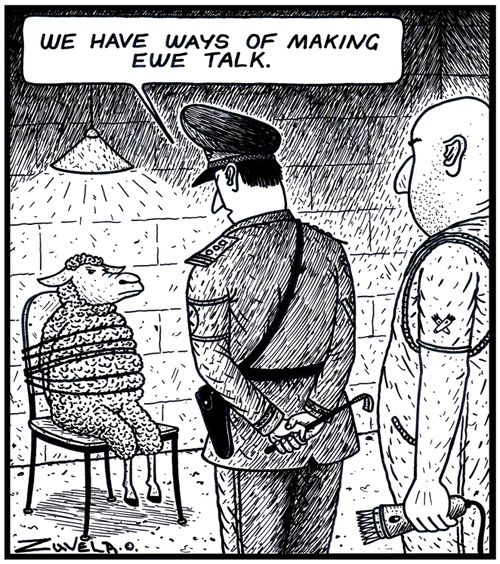 Army Leader: 'We have ways of making Ewe talk.'
