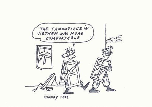 The camouflage in vietnam was more comfortable