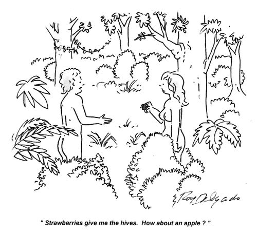'Strawberries give me the hives. How about an apple?'