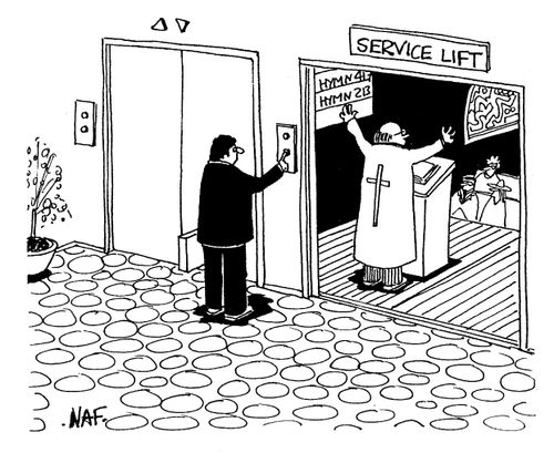 Service lift.