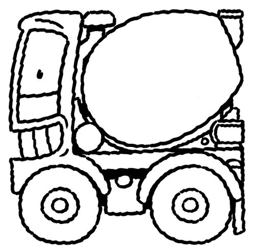 Character trucks #3 Cement mixer.