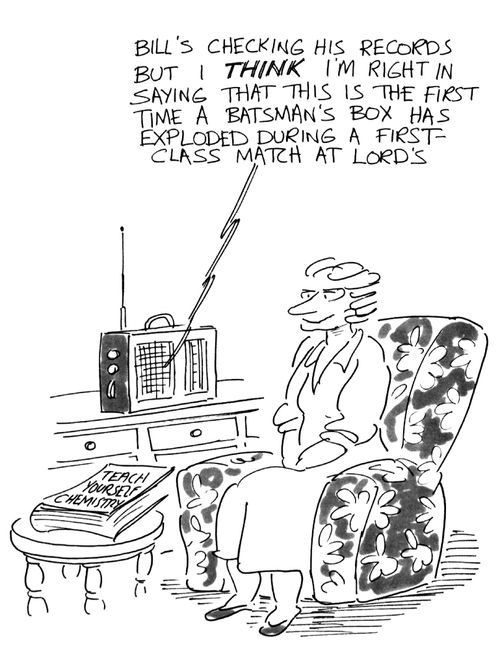 The world's first exploding cricket box...