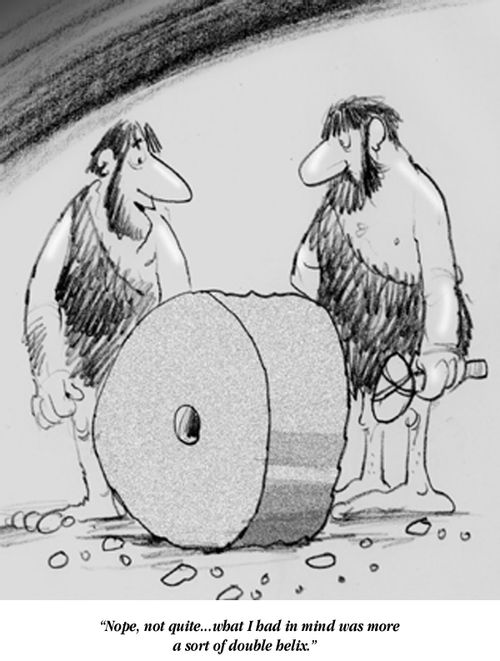"Nope, what I had in mind was more of a sort of double helix."