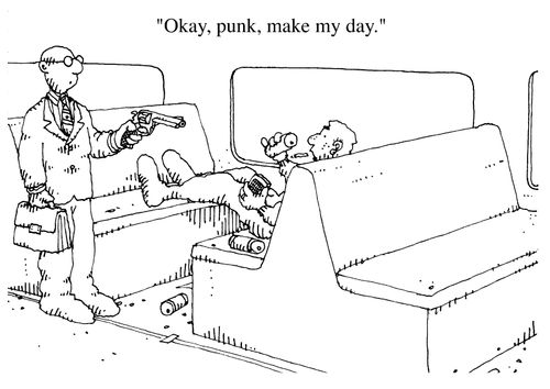 "Okay punk, make my day"