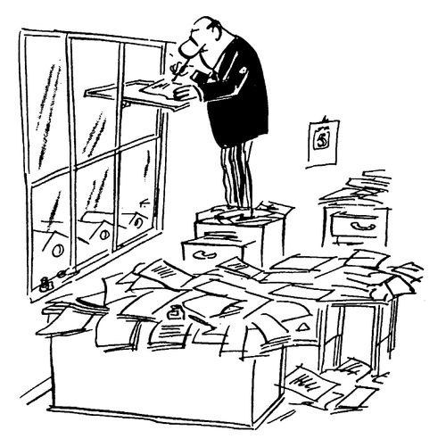Shortage of desk-space
