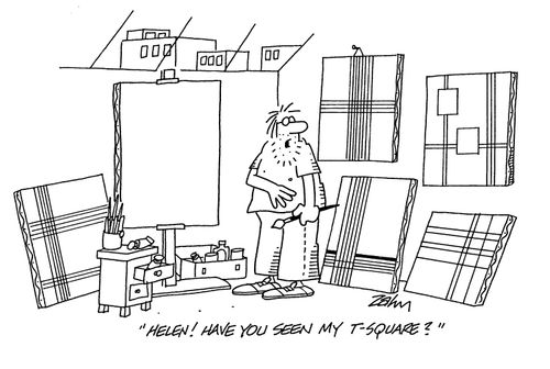 'Helen!  Have you seen my t-square?'