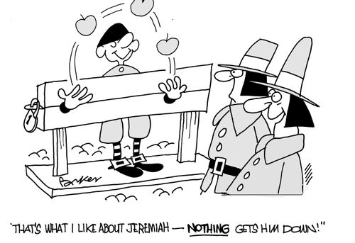 'That's what I like about Jeremiah - NOTHING gets him down!'
