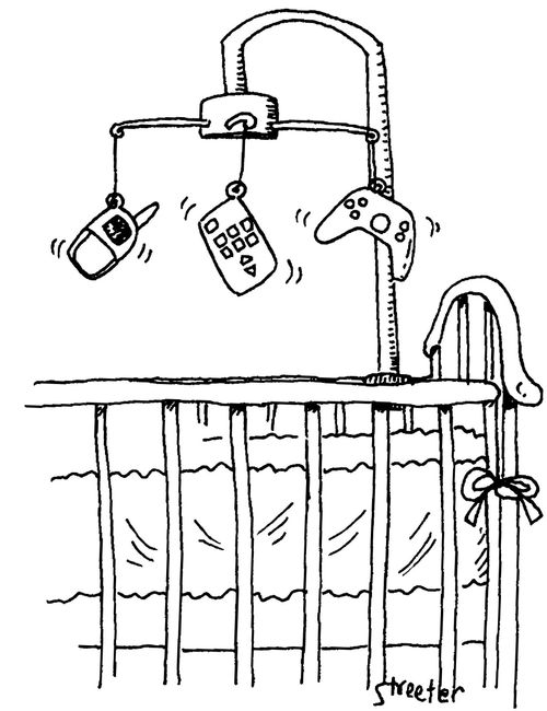 Crib mobile: Gadgets.